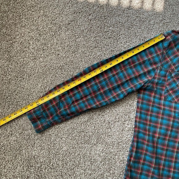 Levi's Plaid Long Sleeve Button-Down Shirt Top Sz 2XL Multicolored - Picture 8 of 9